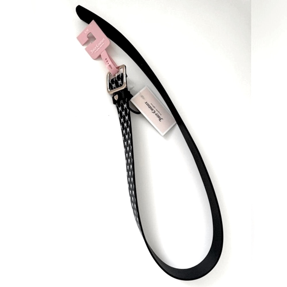 NWT JUICY COUTURE Black & White Monogram Belt